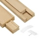 thumbnail image 1 of Uxcell 4 Set Correderas de Cajón de Madera, 17-3/4 (45 CM) Guía Central de Madera Clásica con Soporte de Deslizamiento de Plástico, Kit de Reemplazo de Rieles Inferiores de Cajón de Madera, 1 of 5