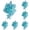 B, variant on 50 Pcs Luminous Glow in The Dark Pebbles 10 Pcs, Decorative Rocks Shell Starfish Shape for Fish Tank Garden Walkway Table Vase Filler, Home Decorative Objects