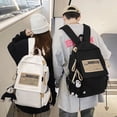 thumbnail image 3 of Large Capacity Women Backpack Nylon Waterproof Storage Backpacks Trendy Design Student School Bag Casual Travel Backpacks, 3 of 7