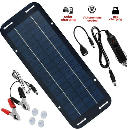 

KEPEAK 30W 12V Solar Panel Starter Kit with Polycrystalline Solar Panel