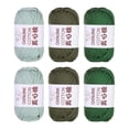 thumbnail image 1 of 6 piezas de hilo de punto multicolor ligero para ganchillo para guantes, prendas de vestir y bufandas. Estilo G, 1 of 9