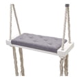 thumbnail image 3 of Asiento columpio interior,Asiento de columpio interior de madera para decoración de habitación de niños,Asiento de columpio interior de madera hecho a mano para niños,Columpio interior Gris, 3 of 9