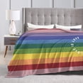 thumbnail image 4 of Blankets for Women Men Rainbow Throw Blanket Lesbian Fleece Blankets for Sofa Room, 4 of 6