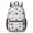 Cat and Meow White Pattern, variant on Black Cat and Book Pink Pattern 17" Waterproof Oxford School Backpacks for Teens, S-Shape Padded Straps, for School, Travel, Hiking, Camping