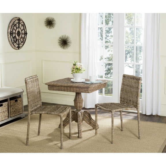 SAFAVIEH Makassar Side Chair Grey