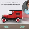 thumbnail image 4 of M Buder 1:32 Scale Pull Back Classic Vintage Car Model Toy Alloy High Simulation Vehicle with Lights and Sound, Die-cast Red Play Vehicle for Kids and Toddlers, 4 of 9
