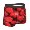 thumbnail image 3 of Haiem Strawberry Red Men's Boxer Briefs, Every Day Comfort Stretch Cotton Moisture-Wicking Underwear-X-Large, 3 of 9