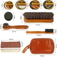 thumbnail image 7 of 13Pcs Polish Kit for Men & Women - 3 Horsehair Brushes, Black Brown Neutral Mink Oil for Shoes, Boots Shine Care Kit, 7 of 7