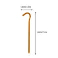 thumbnail image 3 of LSLJS Alliage d'Aluminium Extérieur Haute Résistance Ground Nails 18 cm Point d'Interrogation Ground Nails Clous de Tente de Camping Hexagonaux en Forme de 7 Ground Nails, Accessoires pour la Maison, 3 of 4