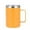 Orange, variant on Boovnll 304 Stainless Steel Coffee Mug with Lid Thermal Insulation Outdoor Portable Comfortable Handle Heat and Cold Available
