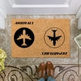 thumbnail image 2 of Welcome Mat Coir Monogrammed Door Mats Coir Doormat Holder Doormats Outdoor Summer Rug Funny Welcome Mat Outdoor Floor Mats for Door Decor, Patio Decor, Plain Entry Mat, 16x24 Inch Airplane Patterns, 2 of 7