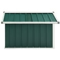 thumbnail image 4 of vidaXL Garden Shed Green Galvanized steel Durable Garden Shed, 4 of 6