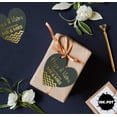 thumbnail image 6 of Inkdotpot 100 Pack Real Gold Foil Paper Tag Hugs & Kisses From The Wedding Favor Hang Tag, 6 of 6