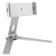thumbnail image 3 of Soporte giratorio plegable de aleación de aluminio para tableta de teléfono móvil montado en la pared con doble clipBlanco, 3 of 8