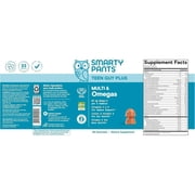SmartyPants Teen Guy Plus Pineapple Orange Flavor Multi & Omegas 60 Gummies