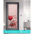 thumbnail image 6 of Pink Valentine's Day Window Privacy Film Stained Glass Window Film Decorative Windows Cover Static Windows Cling for Glass Door Love Heart Gnomes Truck Roses Stickers for Bathroom 17.7"x39.3", 6 of 7