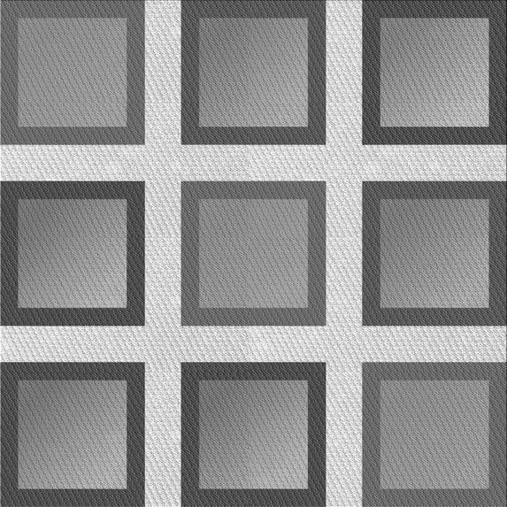 Ahgly Company Machine Washable Indoor Square Transitional Ash Gray Area Rugs, 7' Square