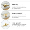 thumbnail image 2 of MasteelfCA 1pc Durable Wardrobe Handle Brass Drawer Knob Furniture Accessory (Golden), 2 of 7
