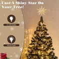 thumbnail image 4 of Lewondr Christmas Tree Topper Star with Remote Control,13inch Star Tree Topper with LED Light Beads, 10-Point Star Treetop for Home Xmas Decoration, 6H Timer 8 Lighting Modes, Silver, 4 of 10