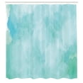 thumbnail image 3 of Ambesonne Art Abstract Shower Curtain, Soft Dream Smoke, 69"Wx70"L, Pale Blue and Seafoam, 3 of 5