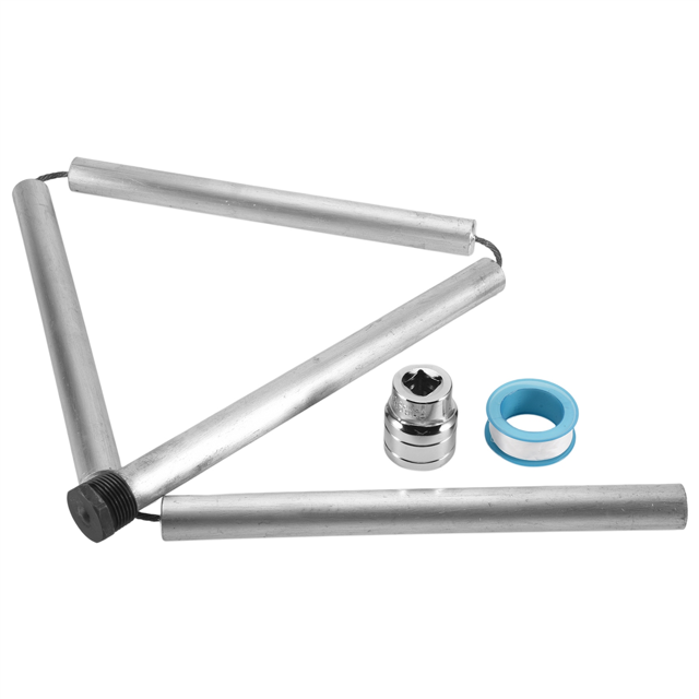 Varilla de áNodo de Magnesio Flexible para Calentador de Agua RV Rosca 3/4 NPT con Herramienta de Manga Hexagonal Varilla de áNodo de Magnesio para Calentador de Agua