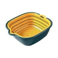 thumbnail image 4 of DOLITY Double Layer Washing Basket Food Strainer Multifunctional Household Sturdy Fruit XS, 4 of 9