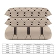 thumbnail image 2 of 3 Pcs Soft Bedding Set, Includes 1 Duvet Cover with Zipper And 2 Pillow Shams,Vintage Brown Tiles Pattern Queen(90"×90"), 2 of 8