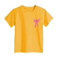 thumbnail image 6 of NIEWTR Girls Shirts Girls Summer Tops Girls Print T-Shirt Loose Short Sleeve Casual Tee Purple Crew Neck Summer Tops for Kids,, 6 of 6