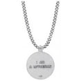 thumbnail image 2 of Extel Medium Nickel Silver Round Lutheran Rose Medal Pendant for Women with 18" chain, 2 of 5