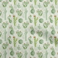 thumbnail image 1 of oneOone Rayon Pear Green Fabric Cactus Sewing Craft Projects Fabric Prints By Yard 56 Inch Wide, 1 of 5