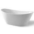 thumbnail image 3 of ANZZI  Cross Series 5.58 ft. Freestanding Bathtub in White, 3 of 5