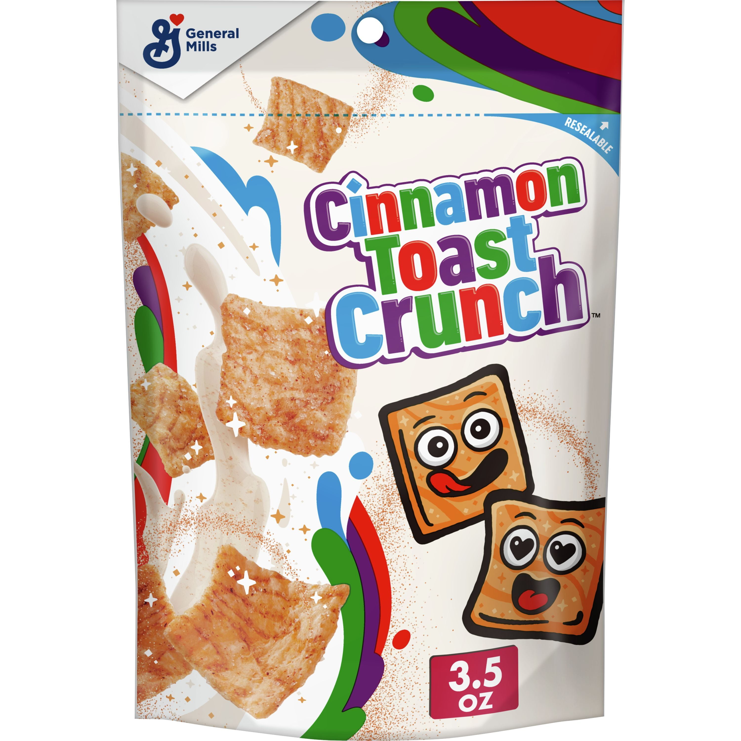 Original Cinnamon Toast Crunch Breakfast Cereal, 3.5 OZ Cereal Pouch