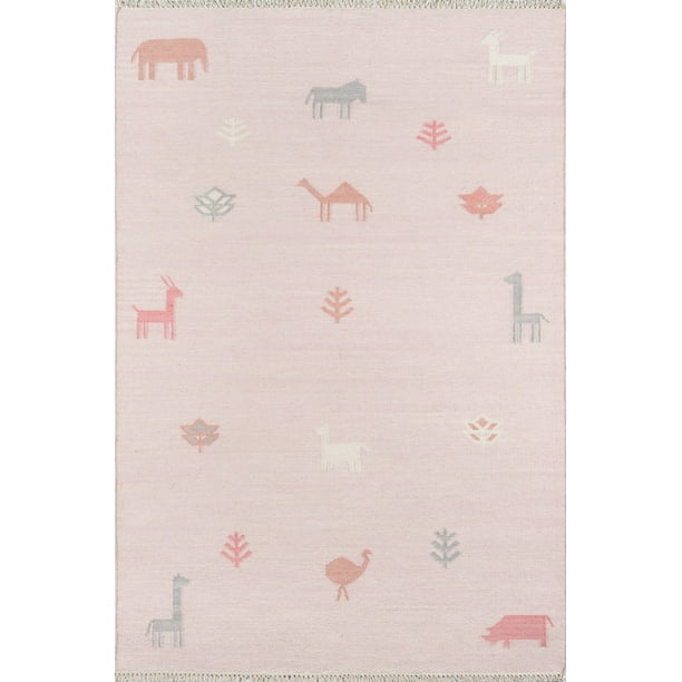 Erin Gates by Momeni Thompson Porter Pink Hand Woven Wool Area Rug 3'6