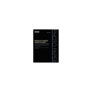 Epson Professional Media Metallic Gloss Photo Paper, 10.5 mil, 8.5 x 11, White, 25/Pack -EPSS045589