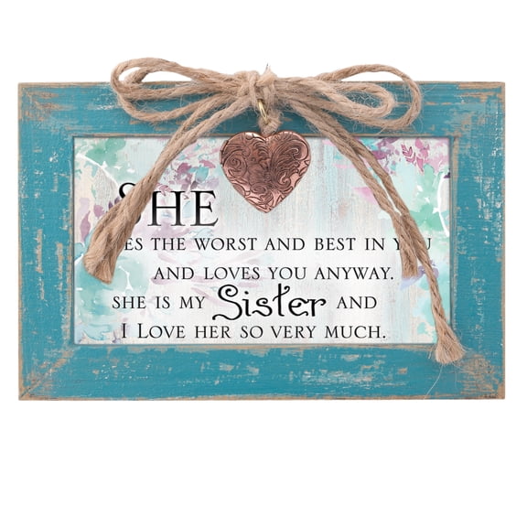 Cottage Garden Sister Love Her So Much Teal Locket Petite Music Box Plays You Light Up My Life