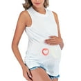 thumbnail image 2 of Maternity Tops Short Sleeve Pregnancy Shirt Tee Tunic Casual T Shirts Blouses Clothes White L, 2 of 6
