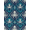 Navy Blue Turquoise, Pattern 18, variant on ODIKA Animals Nautical Tentacle Vintage Creature Motif Navy Octopus Refined Structured for Home Office, Gaming Room, Under Desk, Non-Slip Chair-Friendly