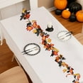 thumbnail image 5 of Halloween Artificial Maple Leaf Garland with Pumpkins and Sunflowers 66.7 inch Fall Vine for Stair Railing Mantle Door Table Harvest Festival Autumn Decor, 5 of 6