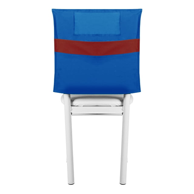 Muka School Chair Back Covers, Chair Back Storage Double Pockets, Classroom Chair Pockets-Royalblue