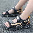 thumbnail image 4 of Gvdentm Sandal Boy 10 Boys Girls Sandals Open-Toe Summer Outdoor Unisex Child Sport Sandals Athletic Lightweight Water Sandals Kids(Gold,12.5), 4 of 9