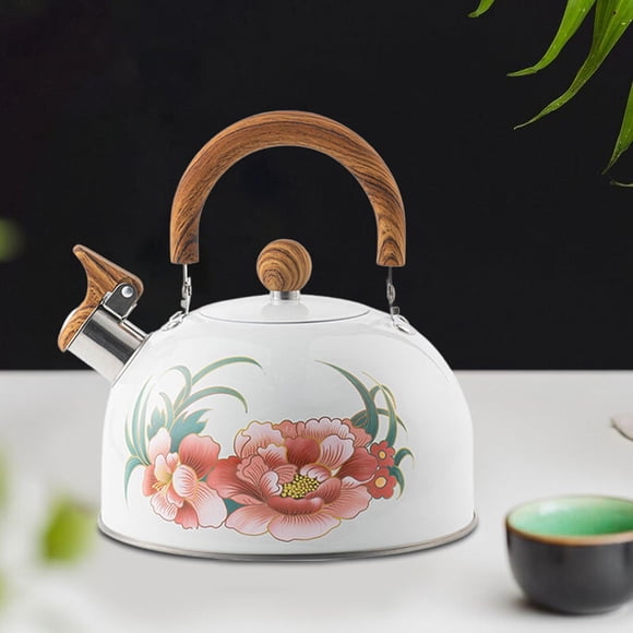 Hervidor de agua para estufa,Hervidor de agua para acampar al aire libre Tetera para acampar Cafetera,Tetera con silbato para senderismo,regalo de agua hirviendo,Vajilla para picnic Equipo