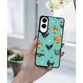 thumbnail image 5 of WIRESTER Shockproof Soft Rubber Cover Case for Samsung Galaxy S25 Edge 6.7 inch 2025, Barnyard Chicken Roosters Teal Background, 5 of 5