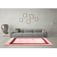 thumbnail image 3 of Ahgly Company Indoor Square Solid Red Modern Area Rugs, 3' Square, 3 of 4