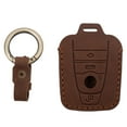 thumbnail image 6 of Leather Remote Car Key Fob Case Cover Holder Shell for Bmw I3 I8 2014+ Keyless Brown, 6 of 8