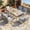 Brown-Fix Chairs, variant on 9-Piece Aluminum Outdoor Dining Set for 8, 84" Table with 6 Chairs & 2 Swivel Chairs