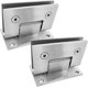 thumbnail image 1 of 2 pack Heavy Duty Bathroom Clamp,Stainless Steel Glass Door Hinge,Two Way Fixed, 1 of 4