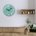 thumbnail image 6 of Wall Clock, Rustic Wall Clocks Battery Operated Silent Non Ticking, Country Round Wooden Clocks Farmhous Wall Decorative for Kitchen, Bathroom, Living Room (Gray 10 Inch), 6 of 9