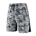 thumbnail image 1 of Aayomet Mens Workout Shorts Lightweight Gym Shorts With Zip Pockets (Gray, L), 1 of 4