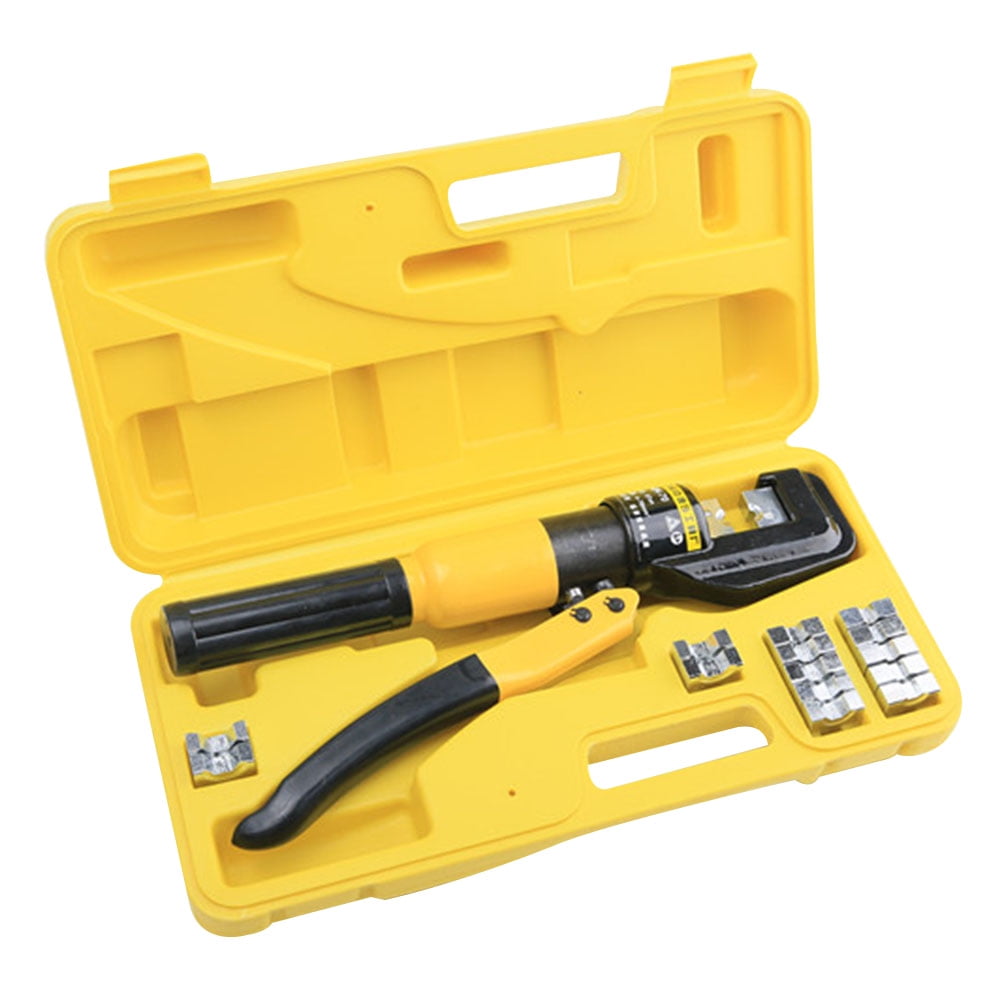 8T 4-70m Hydraulic Wire Battery Cable Lug Terminal Crimper Crimping Tool 9Dies 