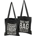 thumbnail image 1 of Primitives by Kathy Teacher Gift Tote - Nothing Messes Up A Teacher's Friday Like Realizing It's Only Wednesday, 1 of 4